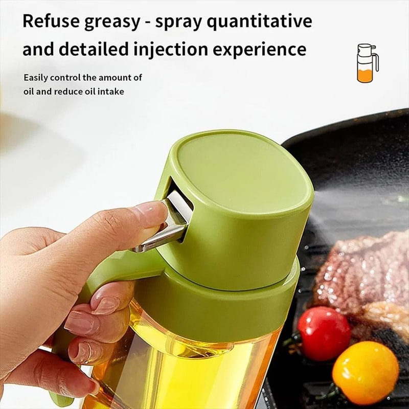 Premium 200ml Glass Olive Oil Sprayer Continuous Mist Bottle For Air Frying Healthy Cooking 2