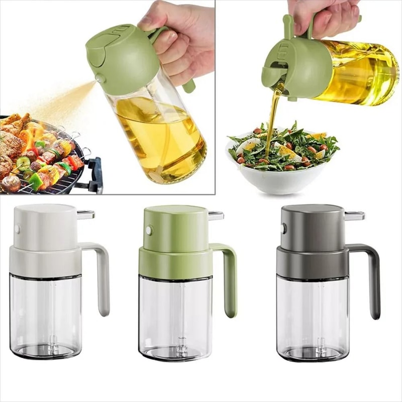 Premium 200ml Glass Olive Oil Sprayer Continuous Mist Bottle For Air Frying Healthy Cooking 5