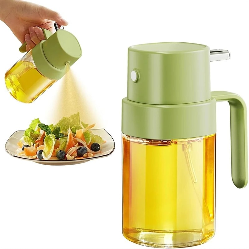 Premium 200ml Glass Olive Oil Sprayer Continuous Mist Bottle For Air Frying Healthy Cooking 6