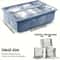 Premium Large Silicone Ice Cube Trays BPAFree Square Molds With LeakProof Removable Lid 1