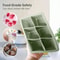Premium Large Silicone Ice Cube Trays BPAFree Square Molds With LeakProof Removable Lid 2