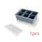 Premium Large Silicone Ice Cube Trays BPAFree Square Molds With LeakProof Removable Lid 8