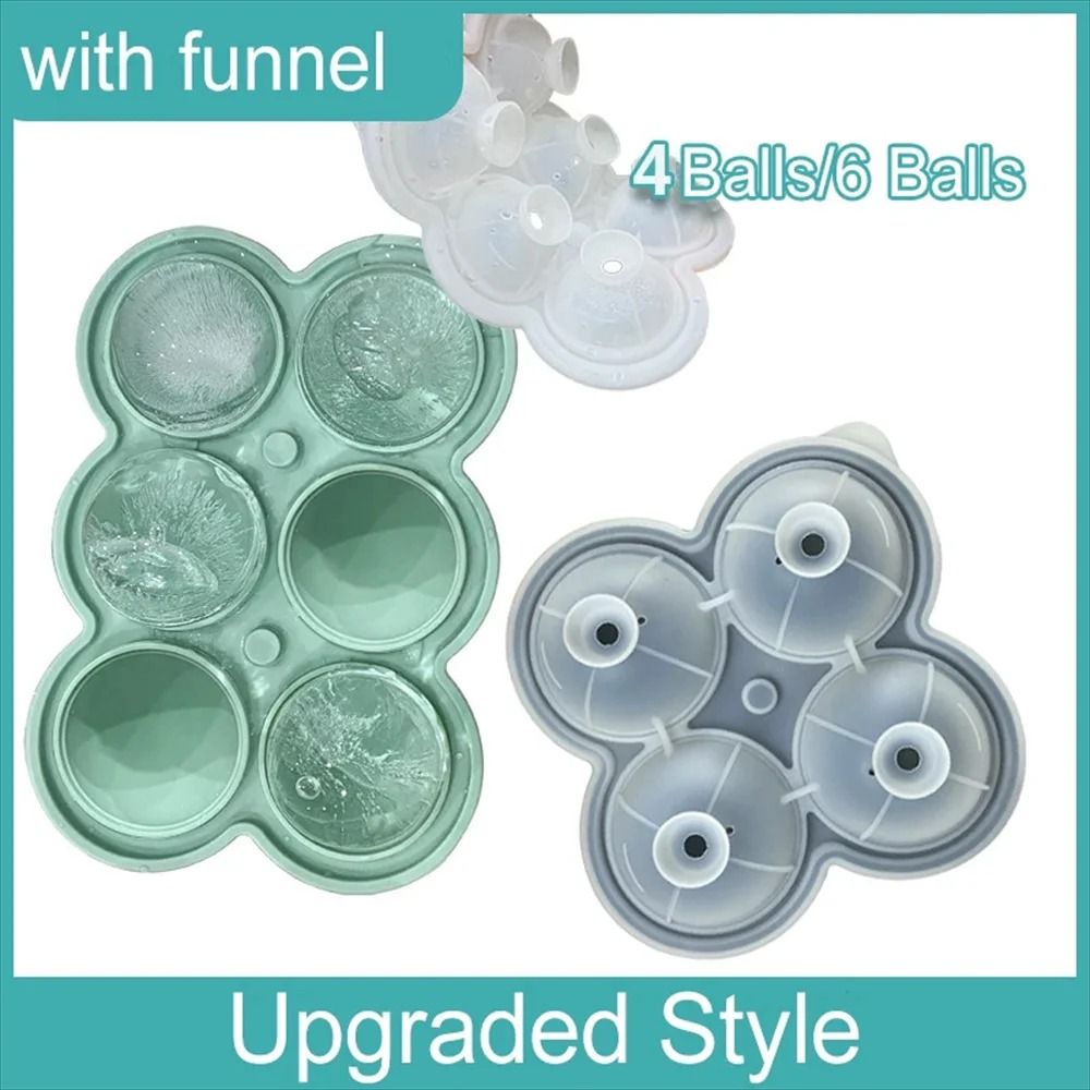 Premium Large Round Ice Ball Maker BPAFree Silicone Mold For SlowMelting Craft Cocktails 3