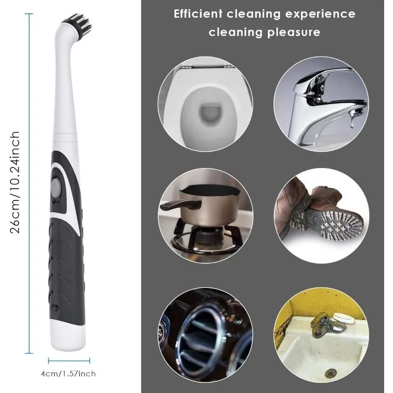 4in1 Electric Power Scrubber Cordless Oscillating Cleaning Brush For Kitchen Bathroom 2