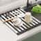 Premium 304 Stainless Steel RollUp Dish Drying Rack Foldable Retractable Sink Drainer 2