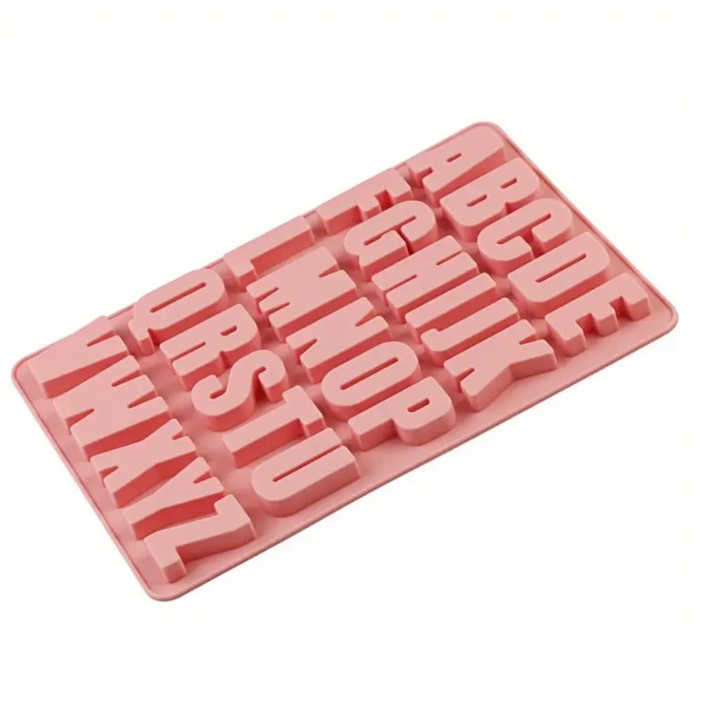 Premium 26Letter Silicone Chocolate Candy Mold Large Depth Alphabet Tray For DIY Baking 7