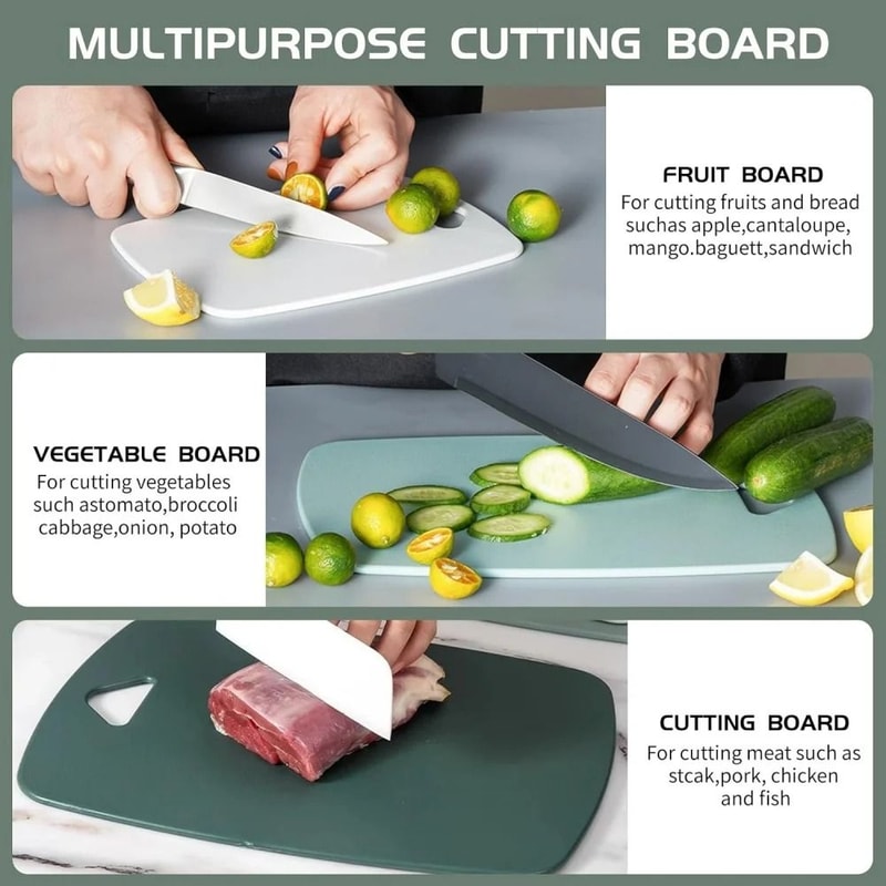 Premium Minimalist Plastic Cutting Board HighAesthetic Multifunctional Prep Surface For Fruits Ba 4