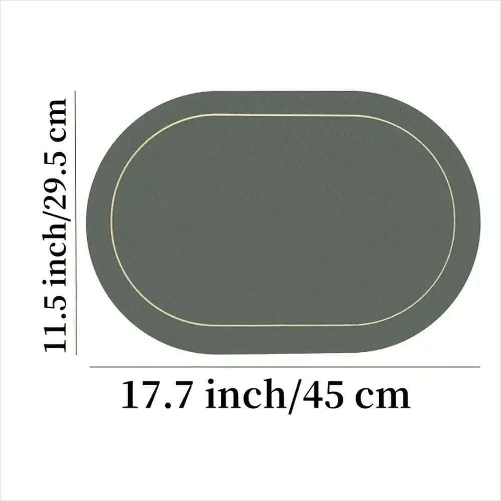 Premium Faux Leather Placemats Reversible Nordic Style HeatResistant Wipeable Table Mats 1