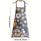Premium Floral Waterproof Apron Adjustable Cooking Bib With Pocket For Baking Gardening 1