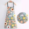 Premium Floral Waterproof Apron Adjustable Cooking Bib With Pocket For Baking Gardening 7