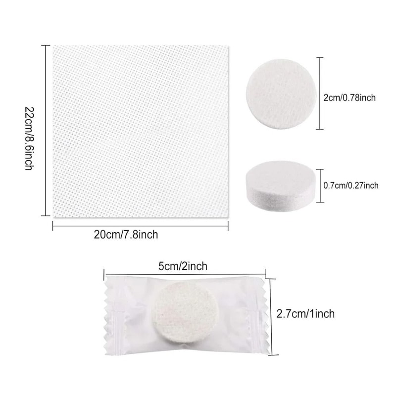 Premium Compressed Cotton Face Towels UltraPortable Mini Wet Wipes For Travel Home Outdoors 1