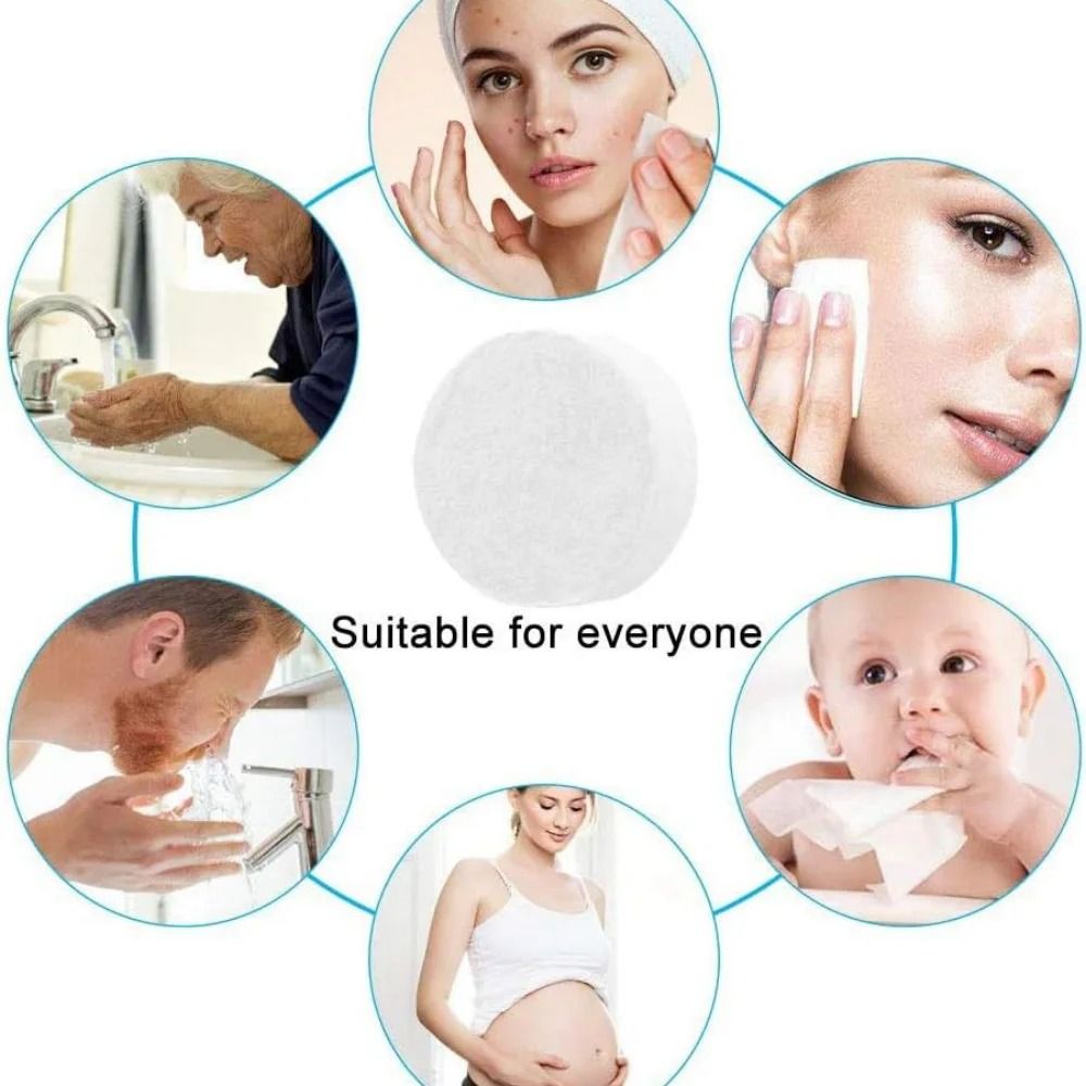 Premium Compressed Cotton Face Towels UltraPortable Mini Wet Wipes For Travel Home Outdoors 4