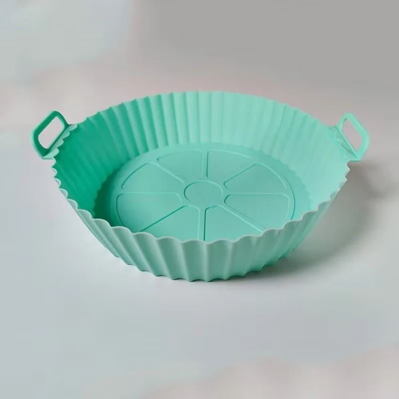 Premium Air Fryer Silicone Baking Tray Reusable NonStick FoodGrade Liner HeatResistant Pot 11