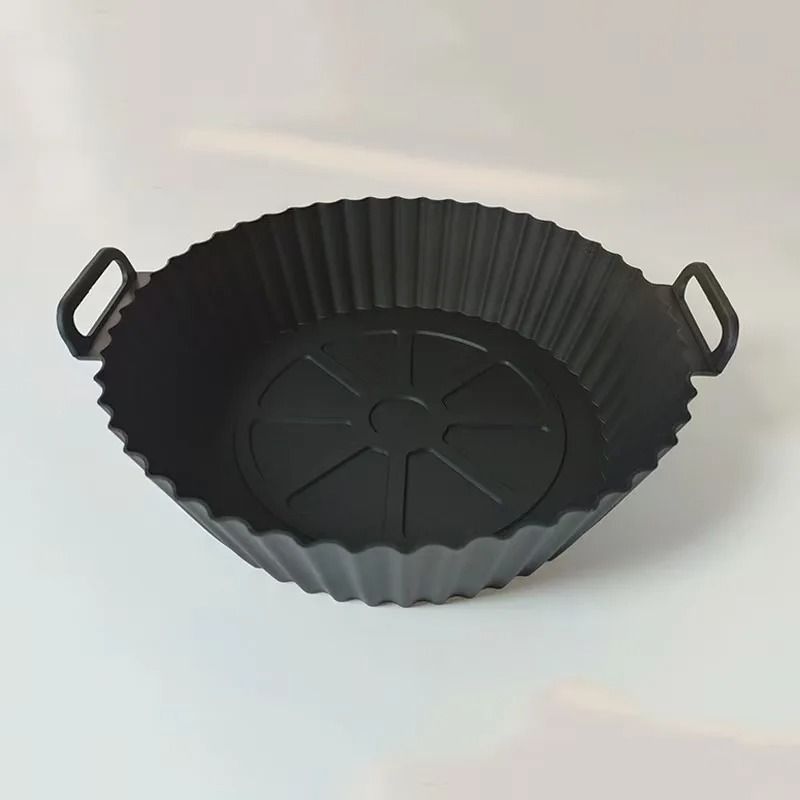 Premium Air Fryer Silicone Baking Tray Reusable NonStick FoodGrade Liner HeatResistant Pot 12