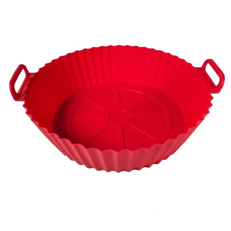 Premium Air Fryer Silicone Baking Tray Reusable NonStick FoodGrade Liner HeatResistant Pot 7