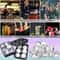 Premium DualStyle Silicone Ice Mold Set Large Square Round Sphere Makers For Whiskey Cocktails 5