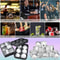 Premium DualStyle Silicone Ice Mold Set Large Square Round Sphere Makers For Whiskey Cocktails 5