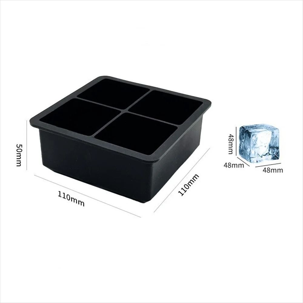 Premium DualStyle Silicone Ice Mold Set Large Square Round Sphere Makers For Whiskey Cocktails 6