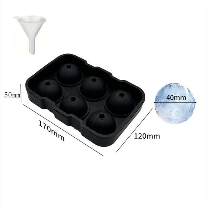 Premium DualStyle Silicone Ice Mold Set Large Square Round Sphere Makers For Whiskey Cocktails 7