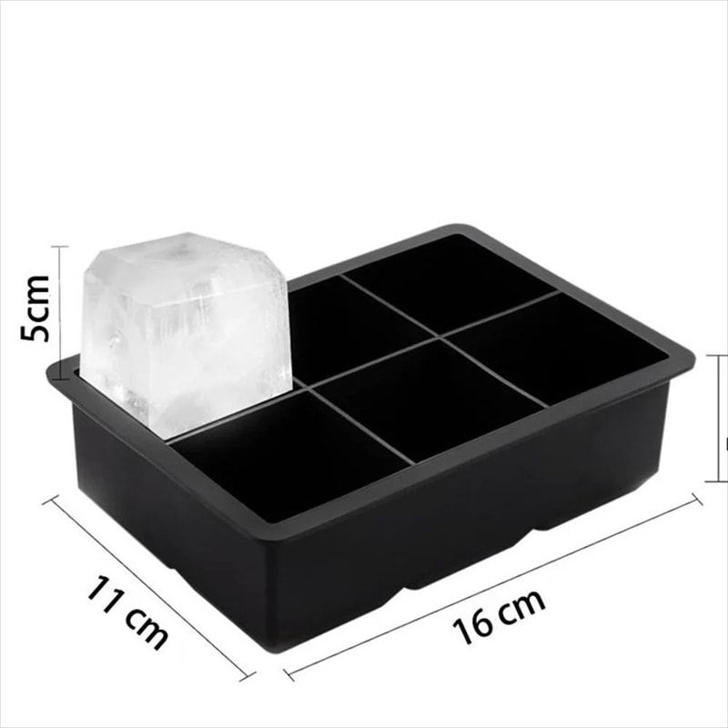 Premium DualStyle Silicone Ice Mold Set Large Square Round Sphere Makers For Whiskey Cocktails 8