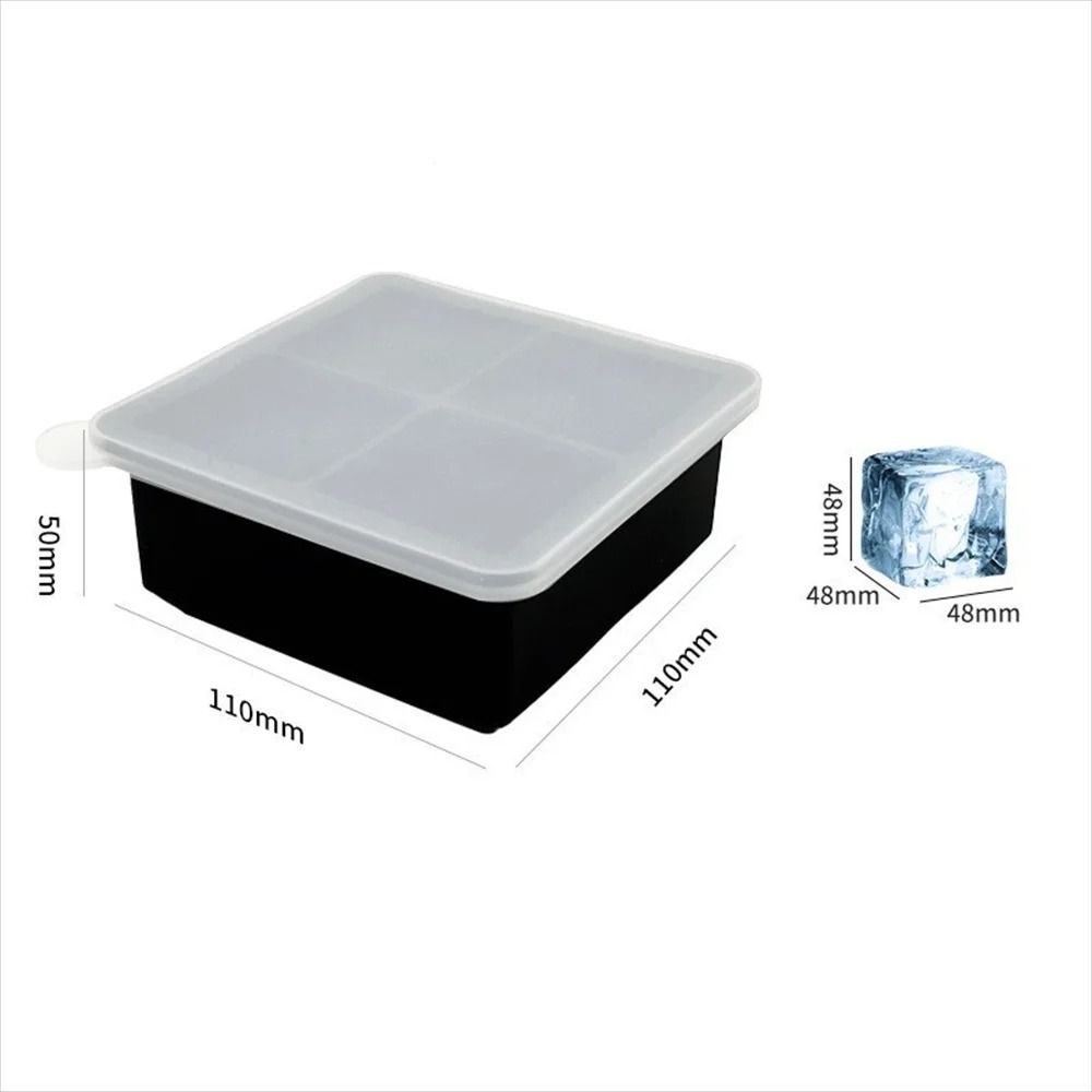 Premium DualStyle Silicone Ice Mold Set Large Square Round Sphere Makers For Whiskey Cocktails 10