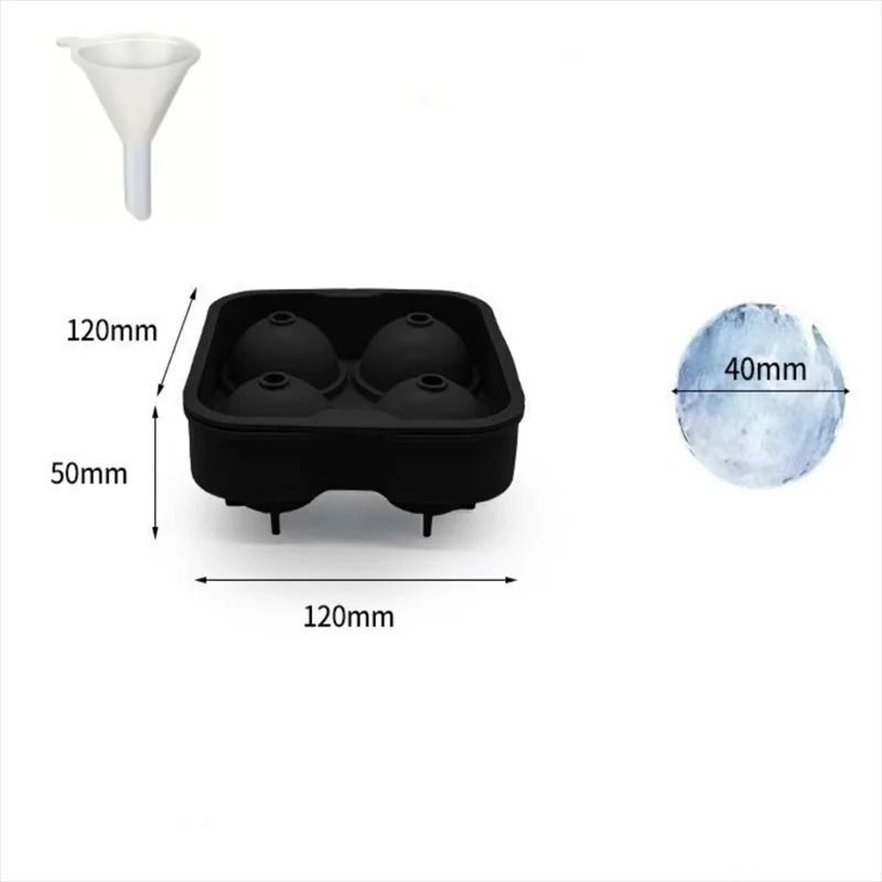 Premium DualStyle Silicone Ice Mold Set Large Square Round Sphere Makers For Whiskey Cocktails 13