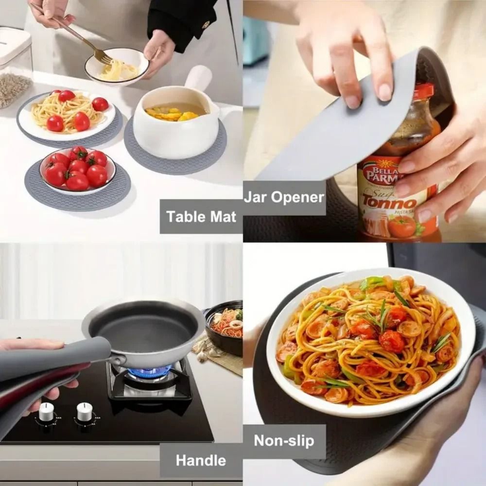 Premium MultiPurpose Silicone Mat Durable Kitchen Drying Mat HeatResistant Trivet 5