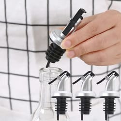 premium press-type oil bottle stopper – leakproof controllable sealing nozzle for kitchen & bar
