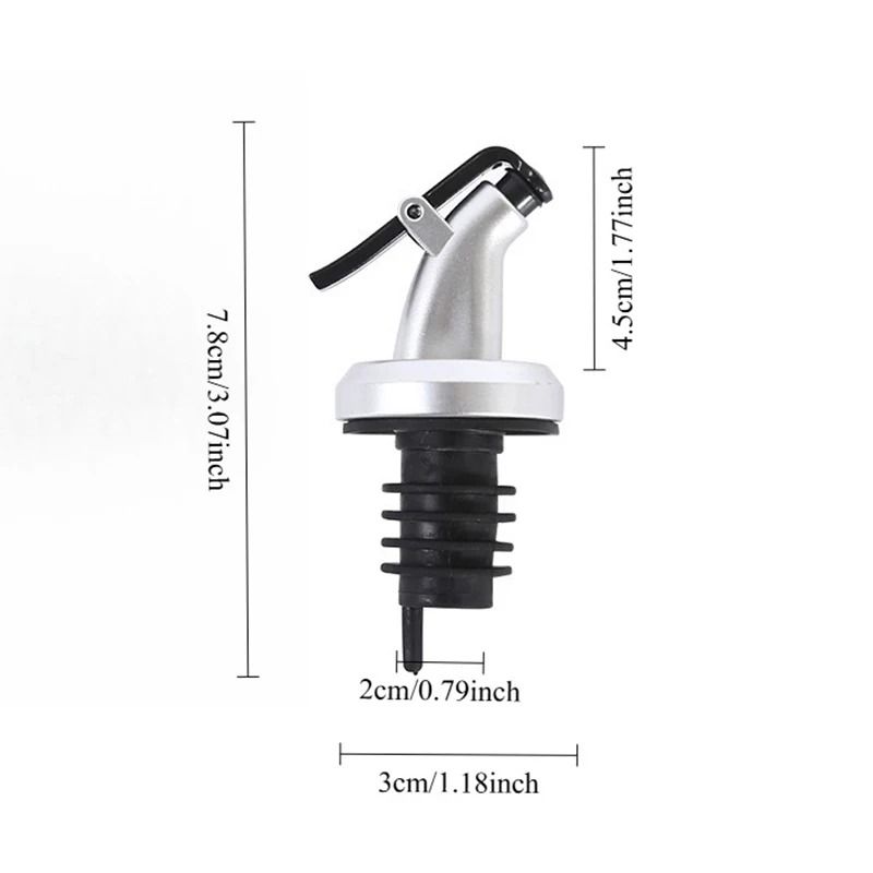 Premium PressType Oil Bottle Stopper Leakproof Controllable Sealing Nozzle For Kitchen Bar 5