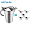 Premium DoubleInsulated Stainless Steel Gravy Jug Thermal Sauce Pot With Hinged Lid 3