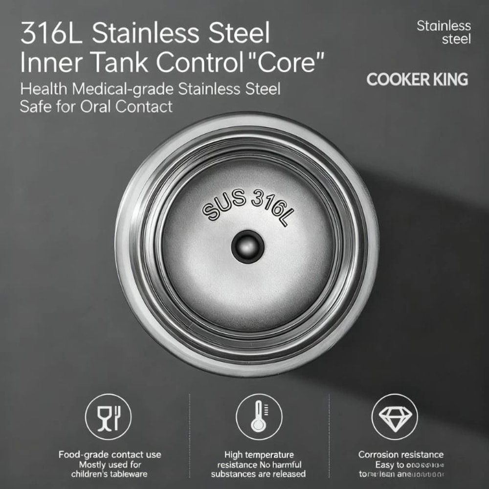 COOKER KING 490ml Stainless Steel Business Tea Cup Yun Dao Series Premium Office Thermos 2