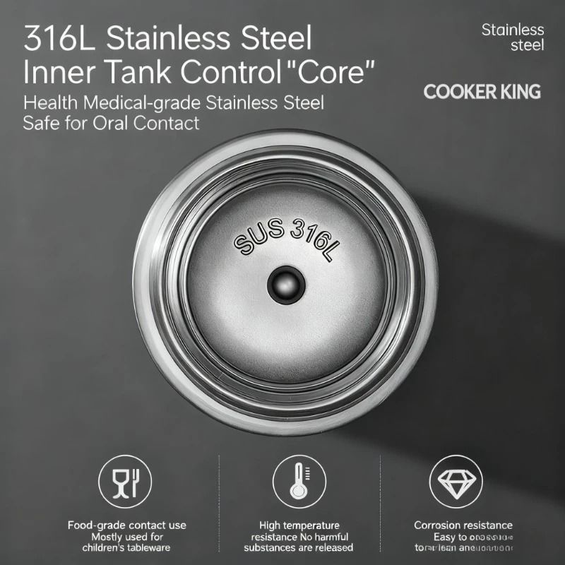 COOKER KING 490ml Stainless Steel Business Tea Cup Yun Dao Series Premium Office Thermos 2
