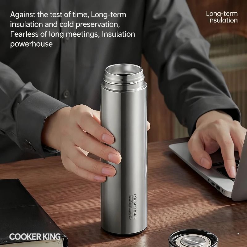 COOKER KING 490ml Stainless Steel Business Tea Cup Yun Dao Series Premium Office Thermos 3