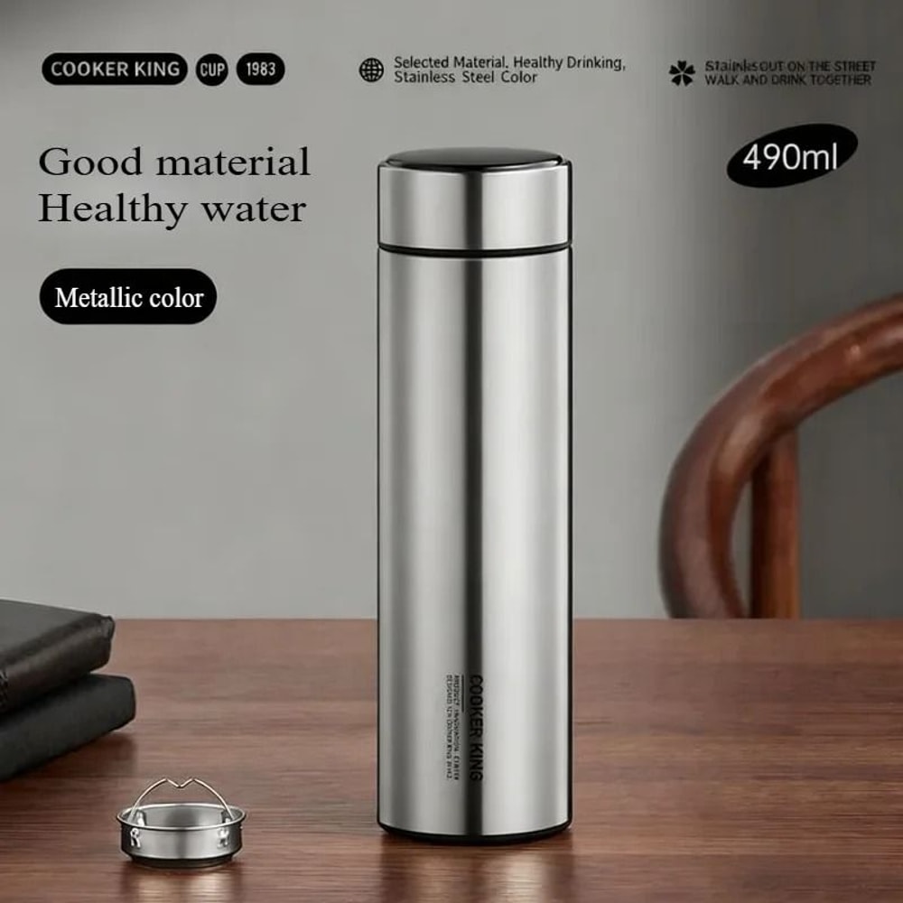 COOKER KING 490ml Stainless Steel Business Tea Cup Yun Dao Series Premium Office Thermos 6