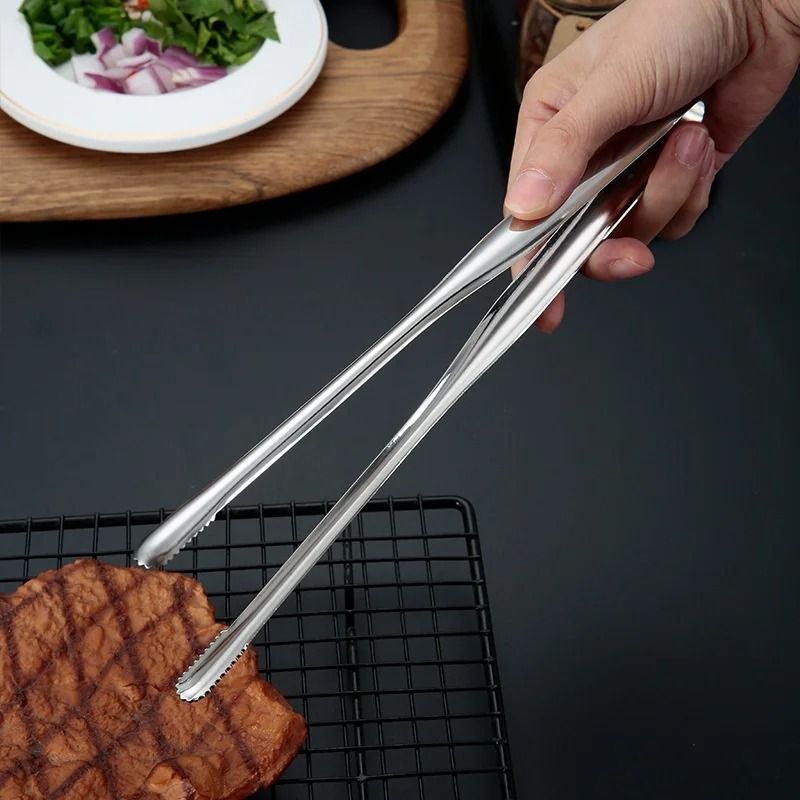 Premium Stainless Steel Barbecue Tongs Multipurpose FoodGrade Grippers For Grilling Salad Picnics 1