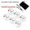 Premium 6Piece Stainless Steel Ice Block Set Reusable Chilling Stones For Whiskey Wine 6