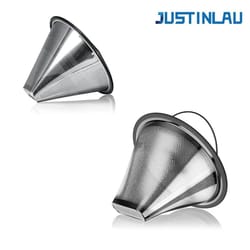 justinlau stainless steel coffee filter – eco-friendly replacement for moccamaster kbgv & kbt