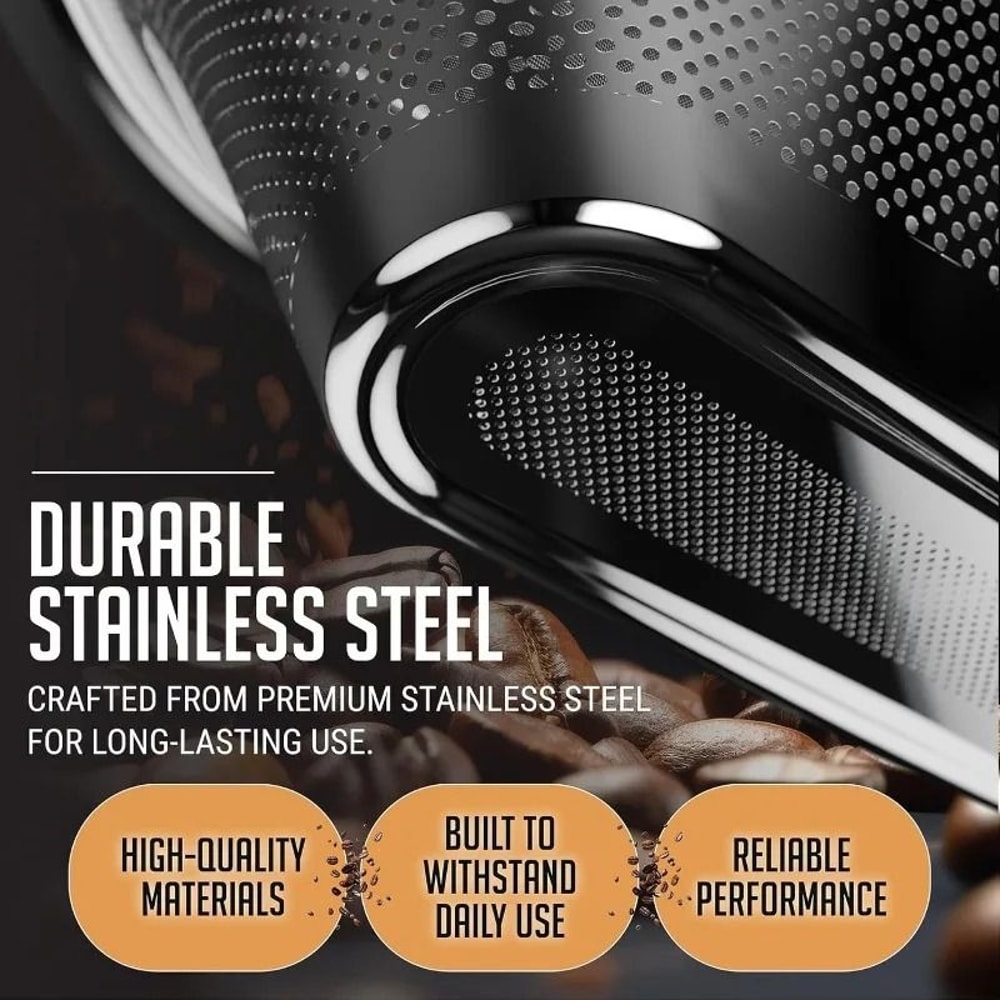 JUSTINLAU Stainless Steel Coffee Filter EcoFriendly Replacement For MOCCAMASTER KBGV KBT 4