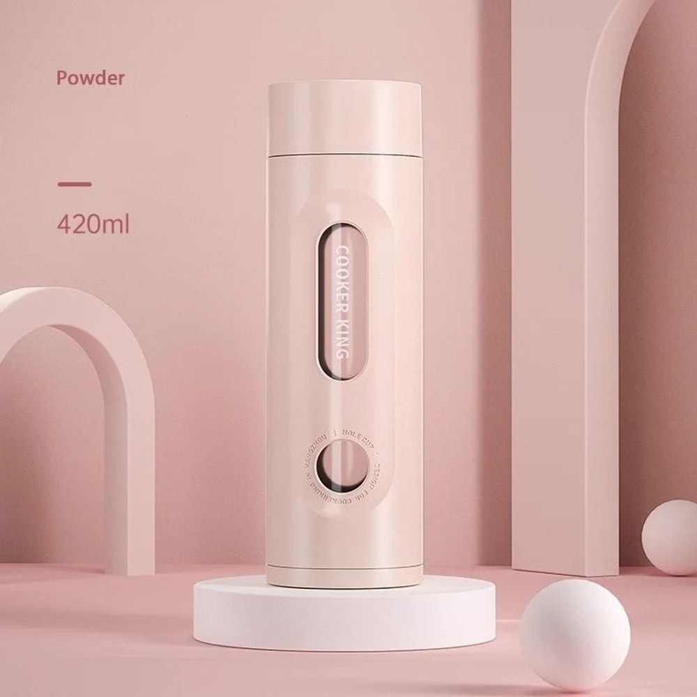 COOKER KING Portable High Borosilicate Glass Tea Cup ExplosionProof DoubleLayer AntiDrop Bottle 10