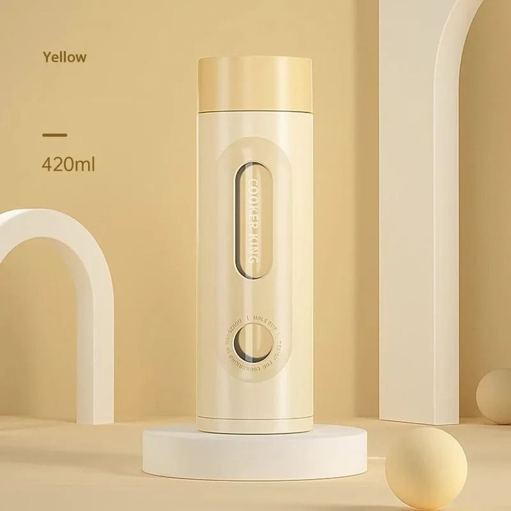 COOKER KING Portable High Borosilicate Glass Tea Cup ExplosionProof DoubleLayer AntiDrop Bottle 11