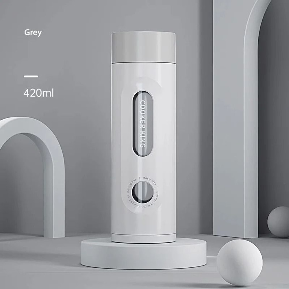 COOKER KING Portable High Borosilicate Glass Tea Cup ExplosionProof DoubleLayer AntiDrop Bottle 6