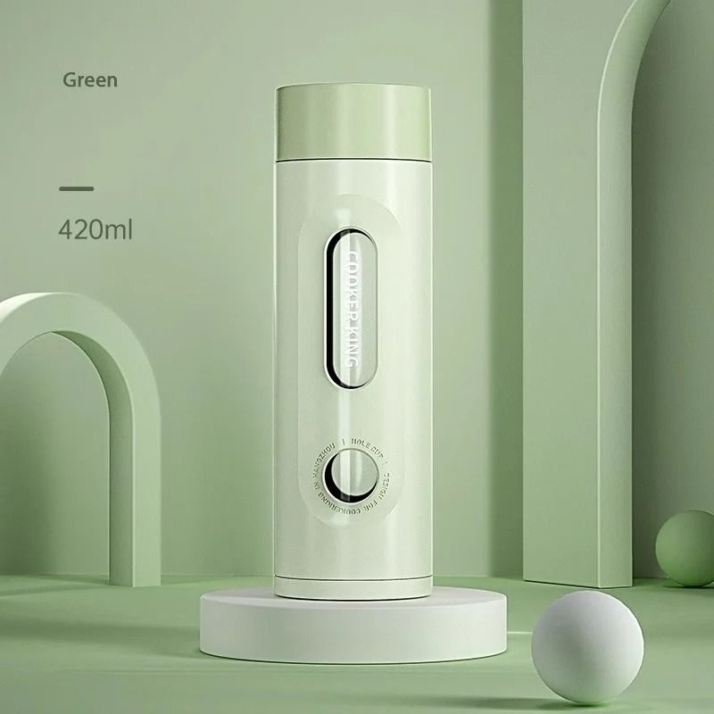 COOKER KING Portable High Borosilicate Glass Tea Cup ExplosionProof DoubleLayer AntiDrop Bottle 8