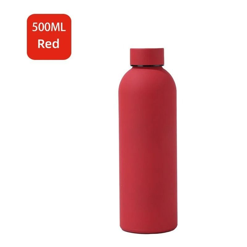 JUSTINLAU 500ml Portable Thermos Cup Stainless Steel Vacuum Flask For Sports Car Travel 10