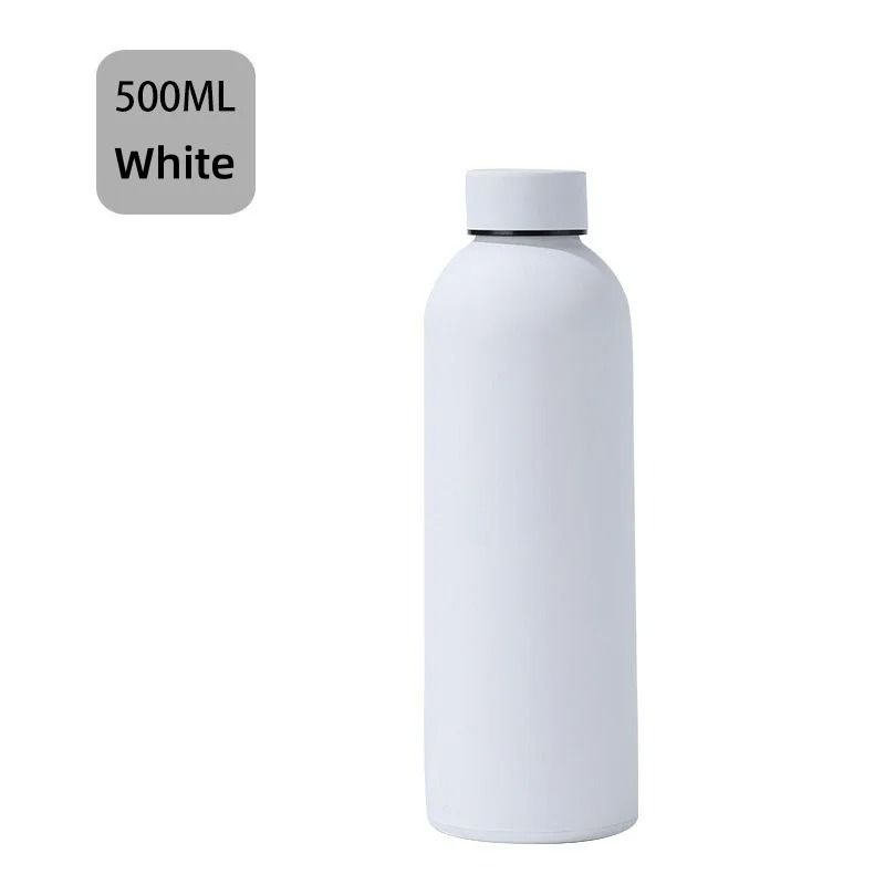 JUSTINLAU 500ml Portable Thermos Cup Stainless Steel Vacuum Flask For Sports Car Travel 7