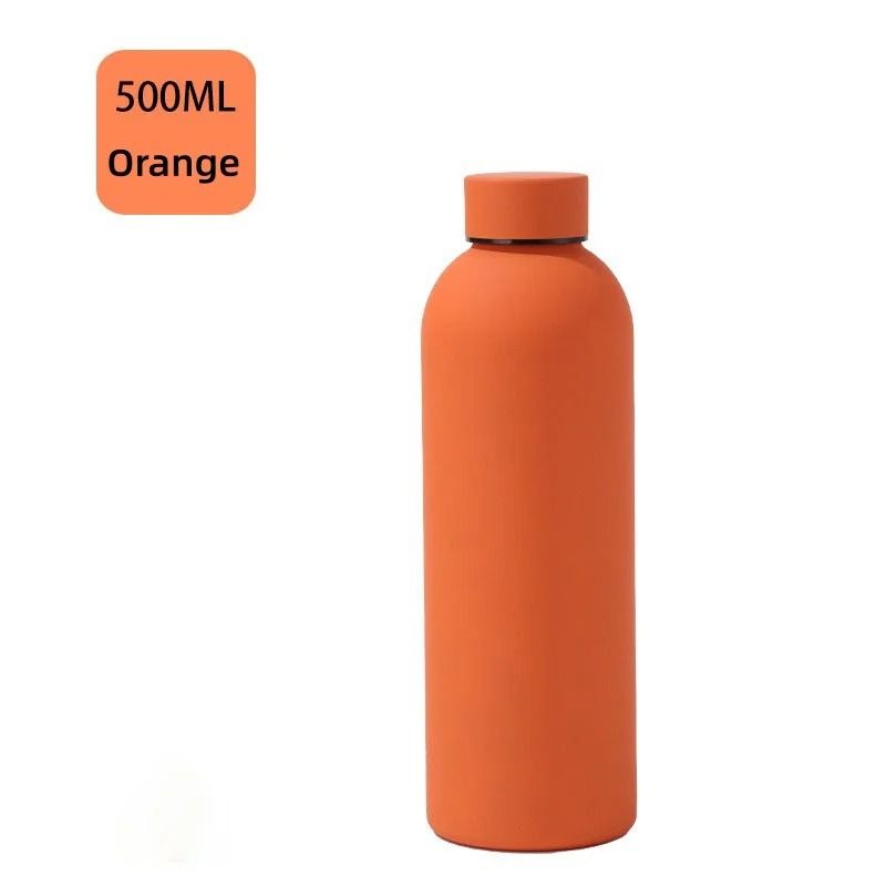 JUSTINLAU 500ml Portable Thermos Cup Stainless Steel Vacuum Flask For Sports Car Travel 8