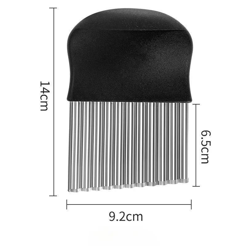 Stainless Steel Wavy Slicer Precision WaveShape Potato Cutter For Thick French Fries 5