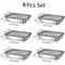 JUSTINLAU Stainless Steel Food Storage Plate With Lids Stackable Hotpot Preparation Trays 9