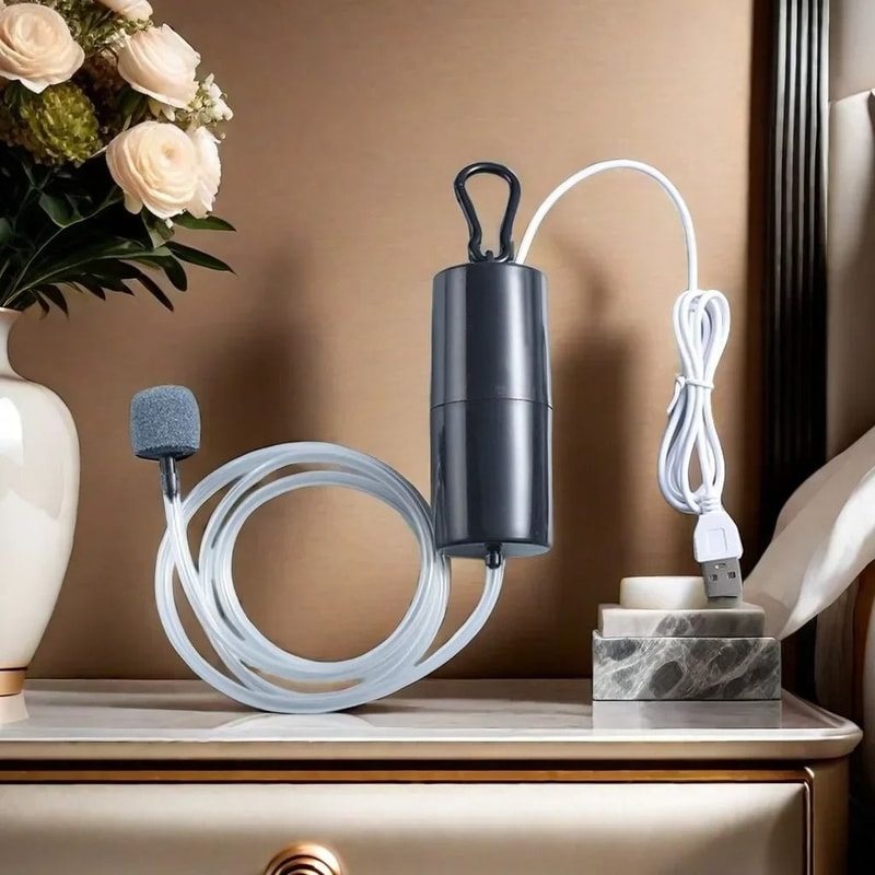 Silent USB Aquarium Air Pump Portable 5V 1W Mini Oxygenator For Professional Fish Tank Aeration 1