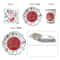 JUSTINLAU Deluxe Christmas Cutlery Disposable Tableware Set Festive Plates Cups Decor 6