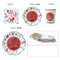 JUSTINLAU Deluxe Christmas Cutlery Disposable Tableware Set Festive Plates Cups Decor 6